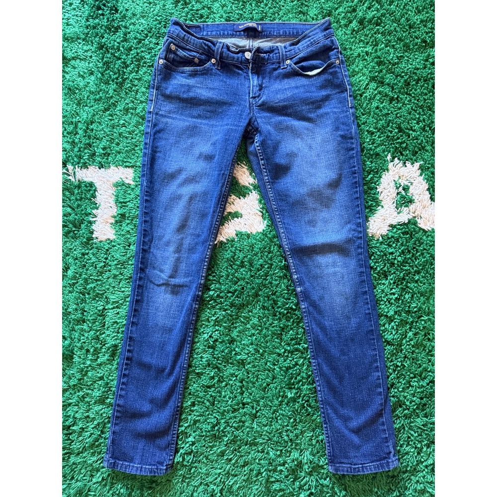Levi's 524 Too Superlow Jeans Womens 29x30.5 Blue Excellent Slim Straight Leg